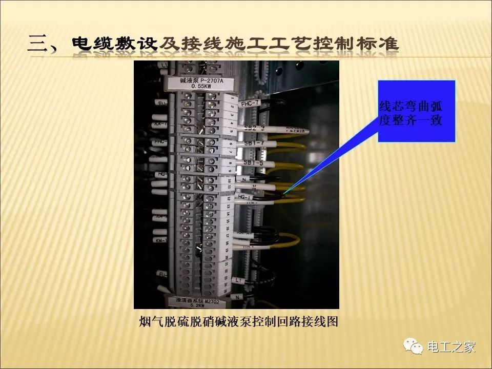 一条完成开关柜安装，电缆桥架施工，电缆敷设及布线施工，照明配电箱施工